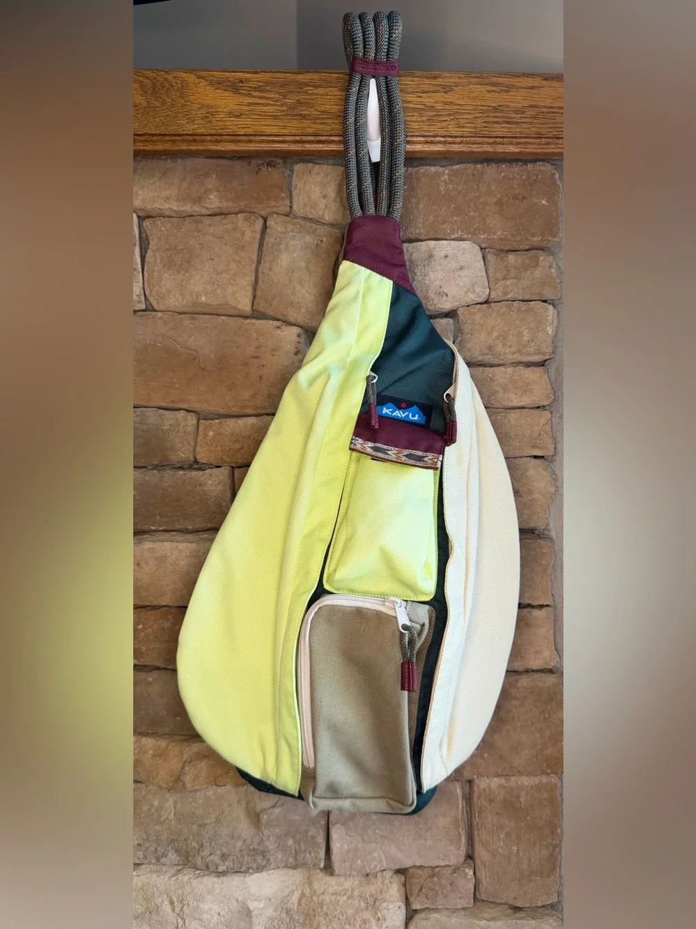 KAVU Remix Rope Bag Fresh Forrest Sling Crossbody Bag NWOT
